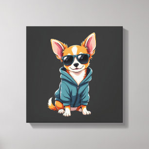 Lienzo Perro Chihuahua Divertido Fácilmente Distraído Por