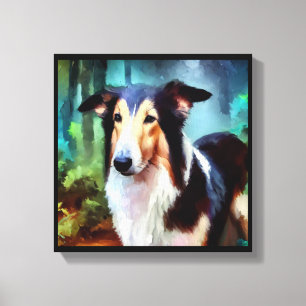 Lienzo Perro Collie Liso