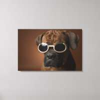 Perro con gafas de sol