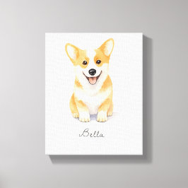 Lienzo Perro Cute Corgi