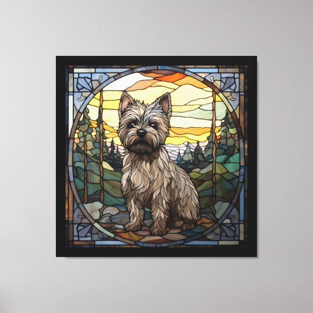Lienzo Perro de Cairn Terrier (Anverso)
