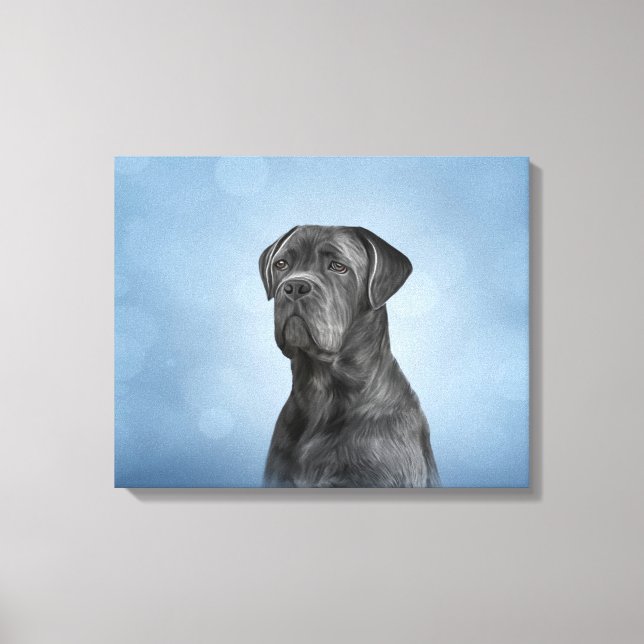 Lienzo Perro de dibujo Cane Corso - Mastiff italiano (Anverso)
