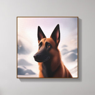 Lienzo Perro de Malinois