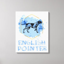 Lienzo Perro de puntero inglés