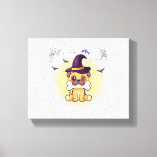 Lienzo Perro feliz de Halloween