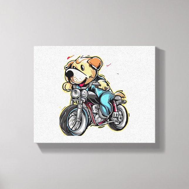 Lienzo perro gracioso (Anverso)