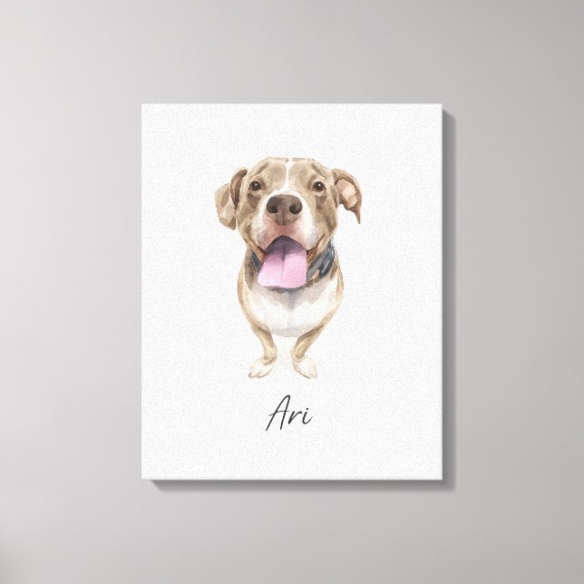 Lienzo Perro lindo llamado Ari (Anverso)