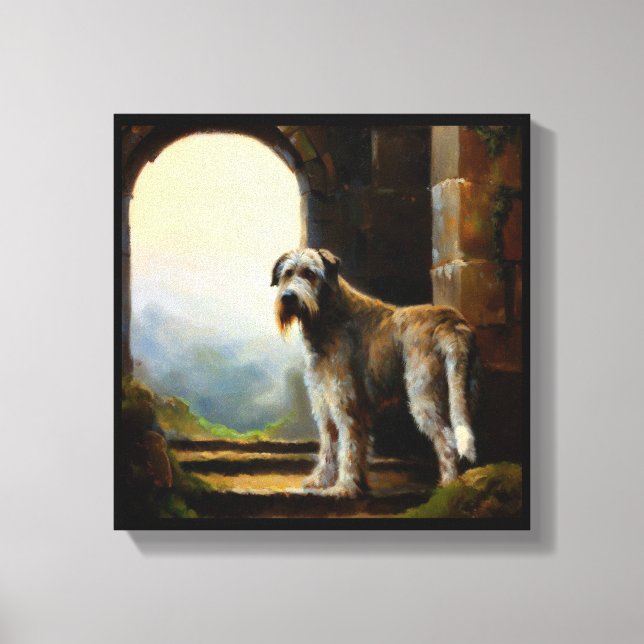 Lienzo Perro lobo de Irlanda (Anverso)