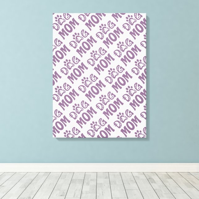 Lienzo Perro Mamá (Insitu (piso de madera))