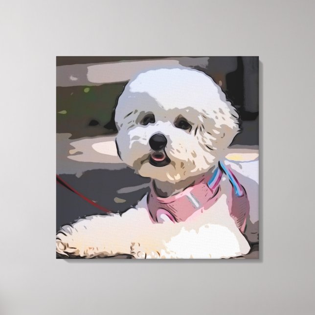 Lienzo Perro mascota, Cachorro, Caminar (Anverso)