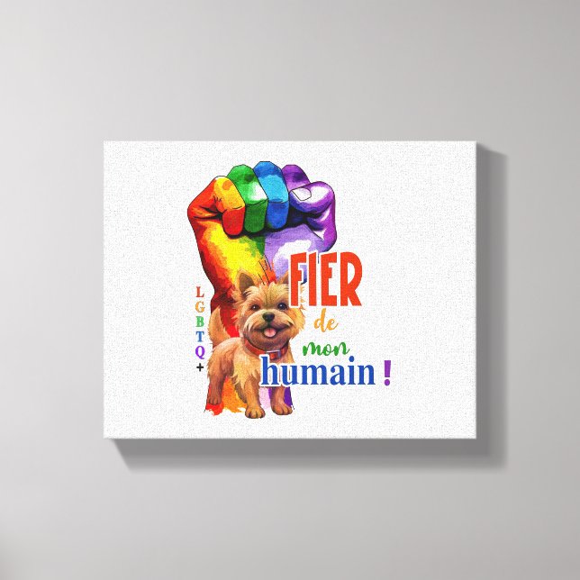 Lienzo Perro Norwich Terrier (Anverso)