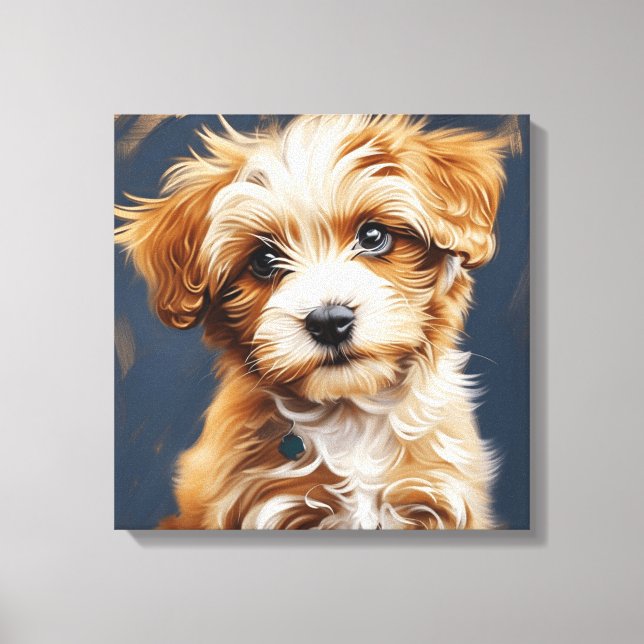 Lienzo Perro pequeño (Anverso)