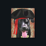 Lienzo Perro pirata del labrador negro<br><div class="desc">Children's</div>
