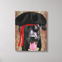 Perro pirata del labrador negro