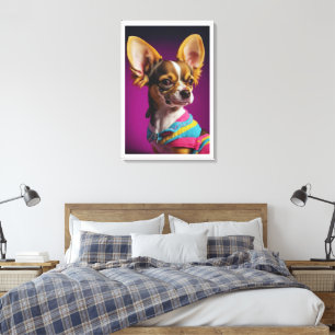 Lienzo Perro real chihuahua