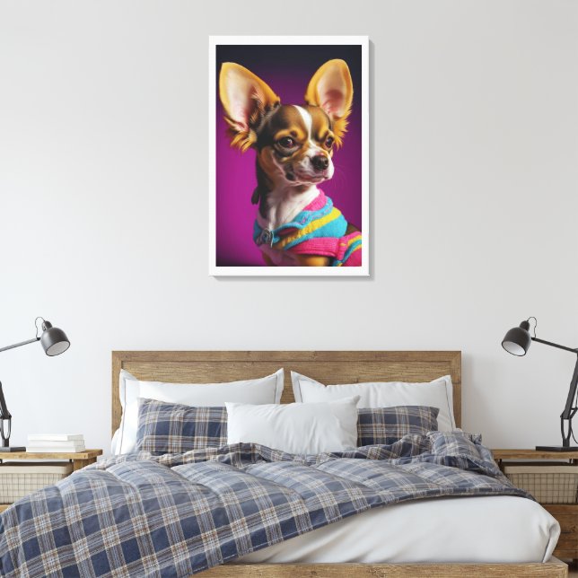 Lienzo Perro real chihuahua (Insitu(Dormitorio))