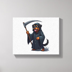Lienzo Perro Rottweiler Segador Siniestro