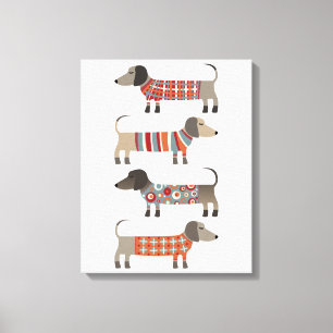Lienzo Perro salchicha Dachshund