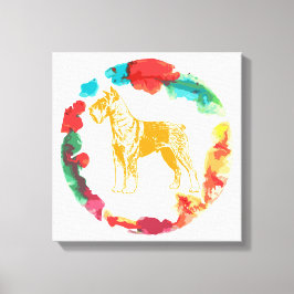 Lienzo Perro Schnauzer