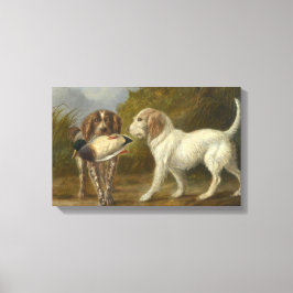Lienzo Perros de caza (por Carlo Ademollo)