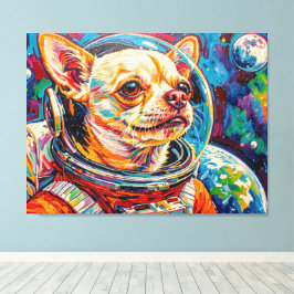 LIENZO PERROS EN EL ESPACIO-CHIHUAHUA 4