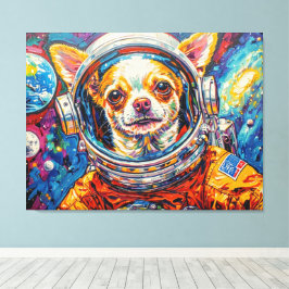 LIENZO PERROS EN EL ESPACIO-CHIHUAHUA 8
