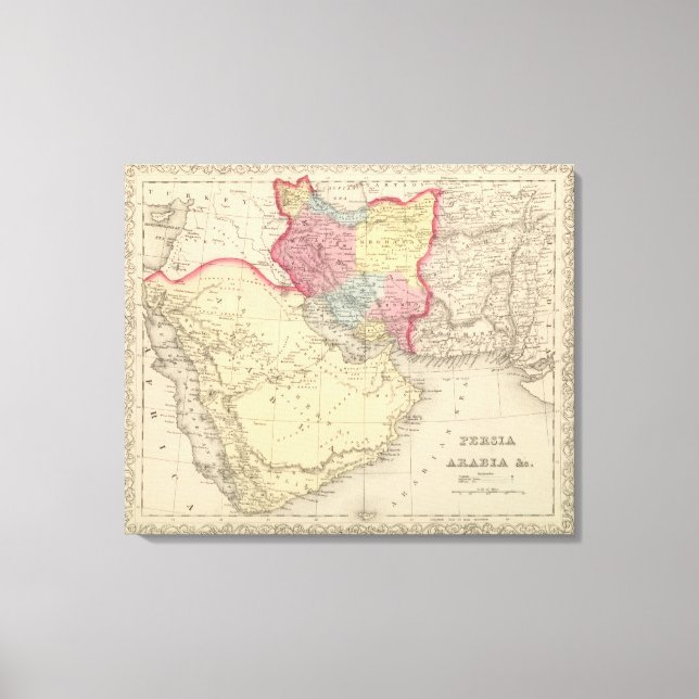 Lienzo Persia, Arabia 2 (Anverso)