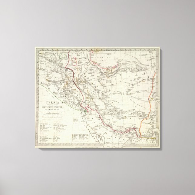 Lienzo Persia, Imperio Otomano (Anverso)