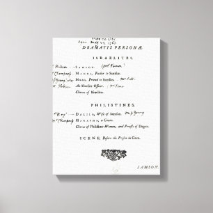 Lienzo Personajes de Dramatis para Samson