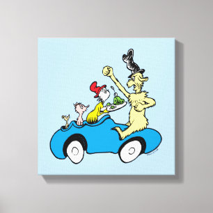Lienzo Personajes de Huevos Verdes con Jamón de Dr. Seuss