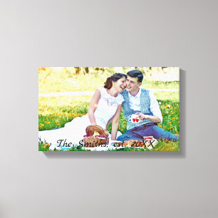 Lienzo Personaliza tu foto de boda favorita en