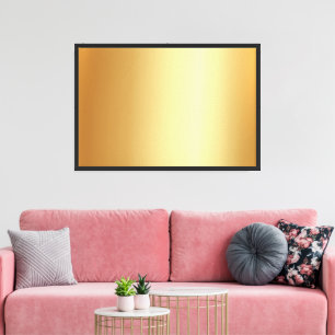 Lienzo Personaliza Tu Foto en Fondo de Oro de Lujo en Bla