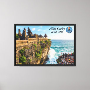 Lienzo Personaliza Uluwatu Templo de Bali en el Acantilad