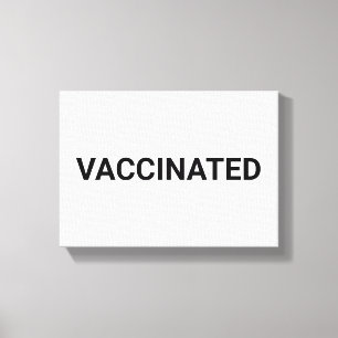 Lienzo Personalizable blanco negro vacunado