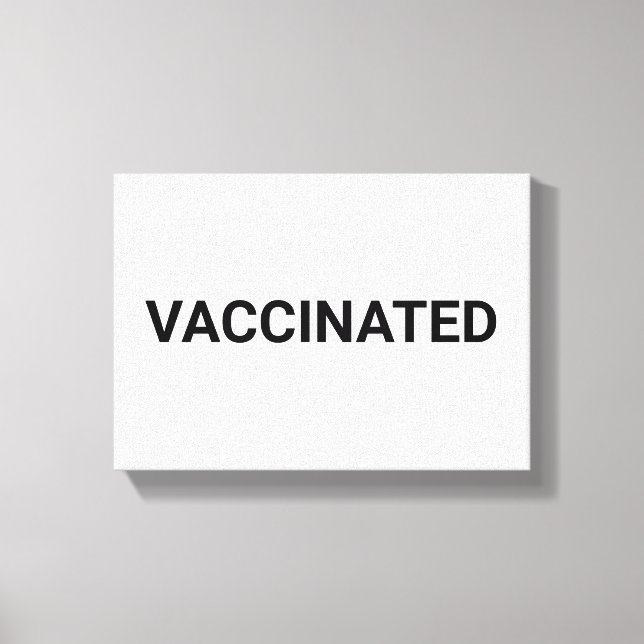 Lienzo Personalizable blanco negro vacunado (Anverso)