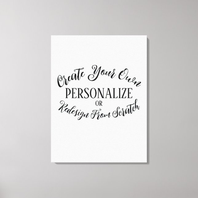 Lienzo Personalizable en blanco - Crea tu propio (Anverso)