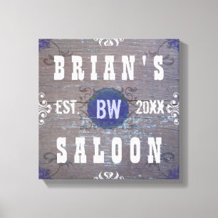 Lienzo Personalizable Home Bar Beer Saloon