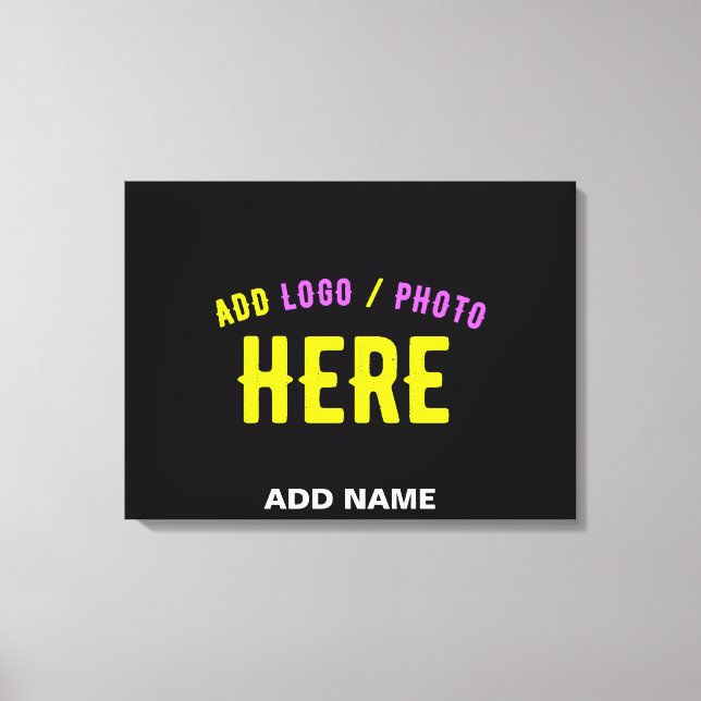 LIENZO PERSONALIZABLE MODERNO ESTILO NEGRO VERIFICADO MAR (Anverso)