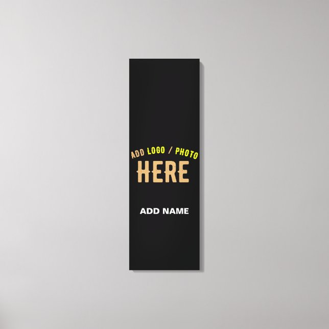 LIENZO PERSONALIZABLE MODERNO ESTILO NEGRO VERIFICADO MAR (Anverso)
