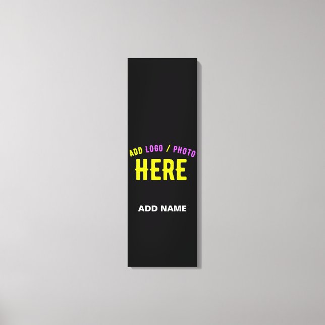 LIENZO PERSONALIZABLE MODERNO ESTILO NEGRO VERIFICADO MAR (Anverso)
