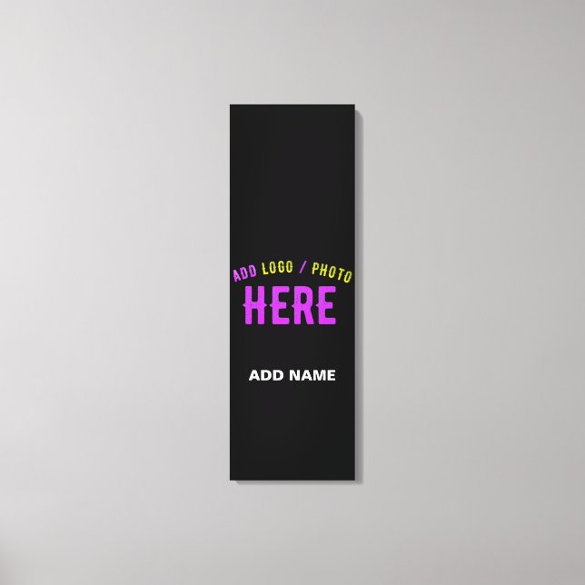 LIENZO PERSONALIZABLE MODERNO ESTILO NEGRO VERIFICADO MAR (Anverso)