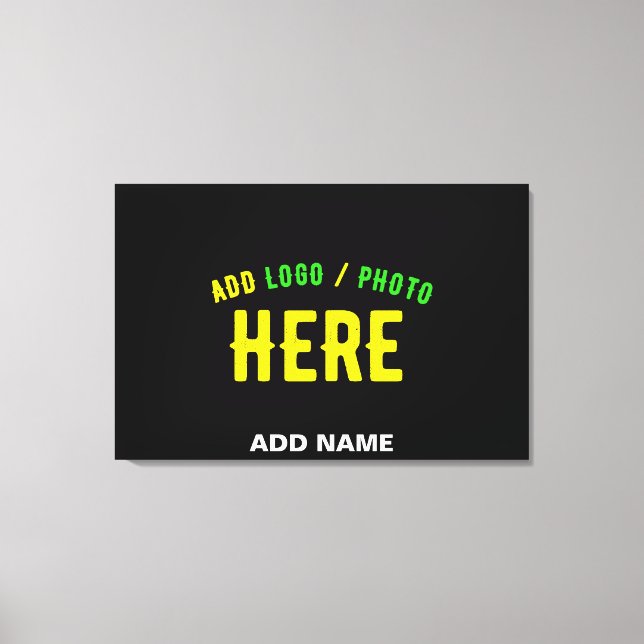 LIENZO PERSONALIZABLE MODERNO ESTILO NEGRO VERIFICADO MAR (Anverso)