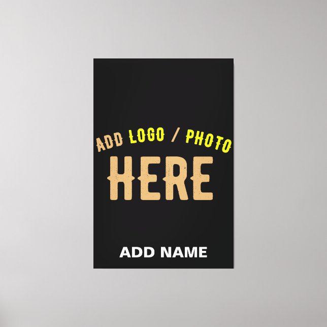 LIENZO PERSONALIZABLE MODERNO ESTILO NEGRO VERIFICADO MAR (Anverso)