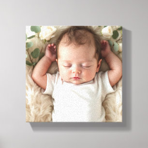 Lienzo Personalización de la foto del bebé