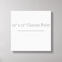 Personalizado 12 X 12 Canvas