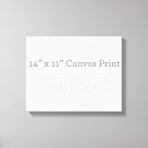 Personalizado 14 X 11 Canvas