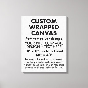 Lienzo Personalizado 16" x 20" CANVAS EN BORRACHO PREMIUM