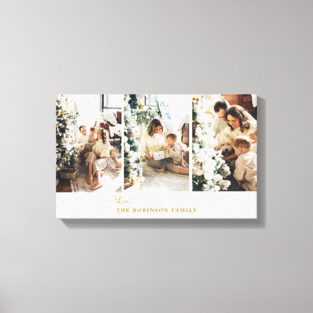 Lienzo Personalizado 3 Collage de fotos Moderno (Anverso)