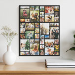 Lienzo Personalizado 42 Collage de fotos<br><div class="desc">Haz tu propia pantalla de fotos de pintura en la pared con 42 de tus preciados recuerdos de fotos en un collage de fotos moderno de estilo cuadrícula. Simplemente añada tus fotos para la decoración personalizado de fotos en casa o regalo personalizado para la familia y amigos.</div>