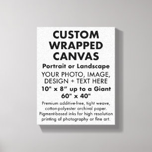 Lienzo Personalizado 8" x 10" CANVAS EN BORRACHO PREMIUM